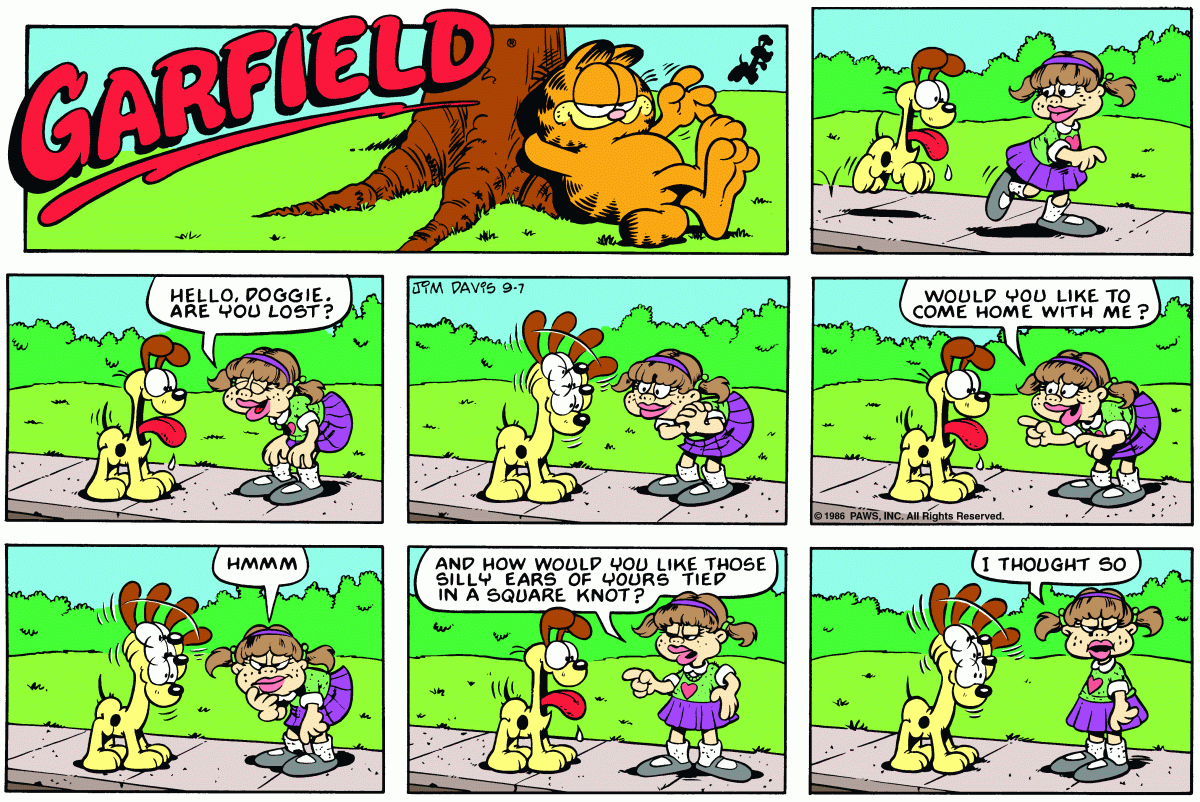 Garfield, September 7, 1986