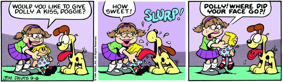 Garfield, September 9, 1986