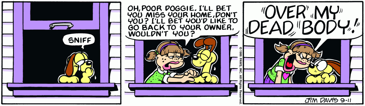 Garfield, September 11, 1986