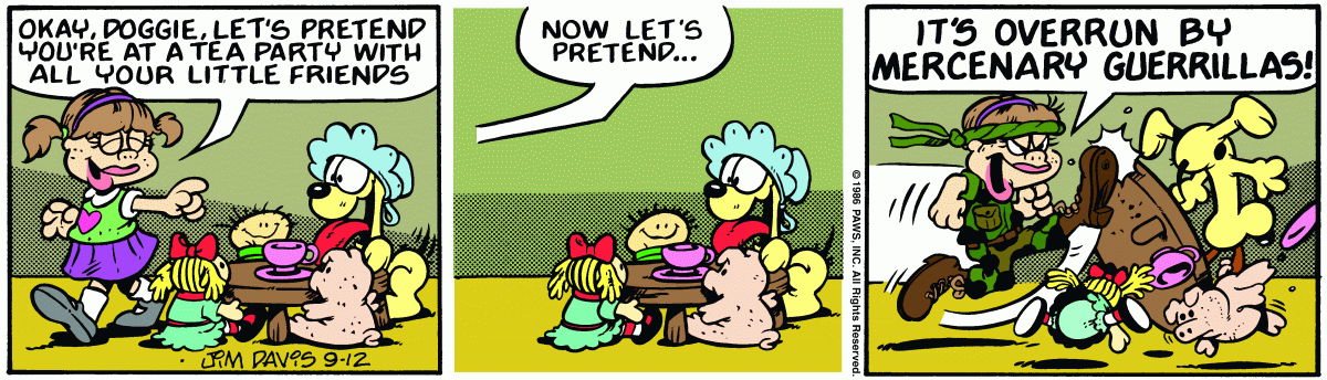 Garfield, September 12, 1986