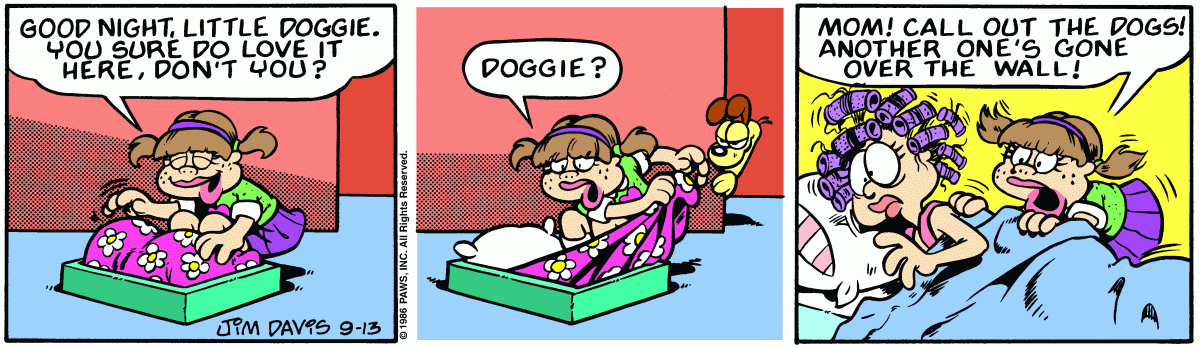 Garfield, September 13, 1986
