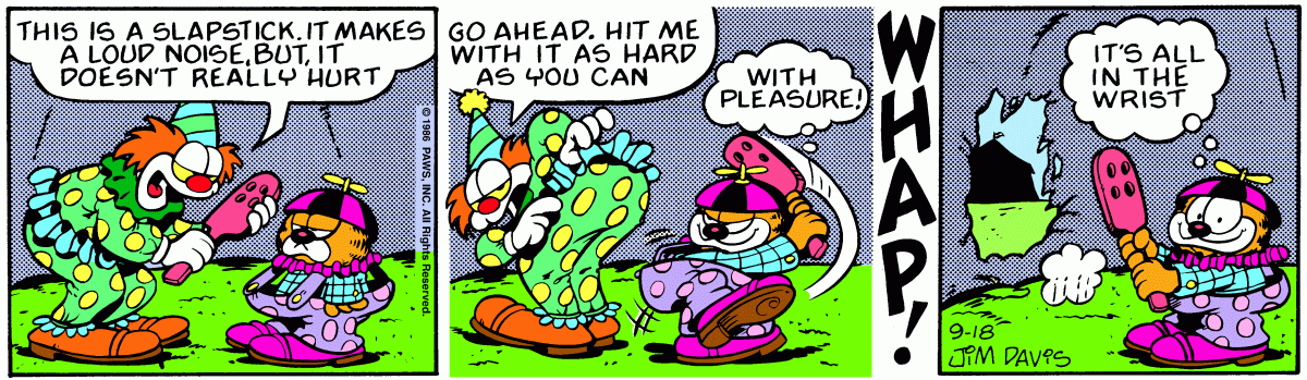 Garfield, September 18, 1986
