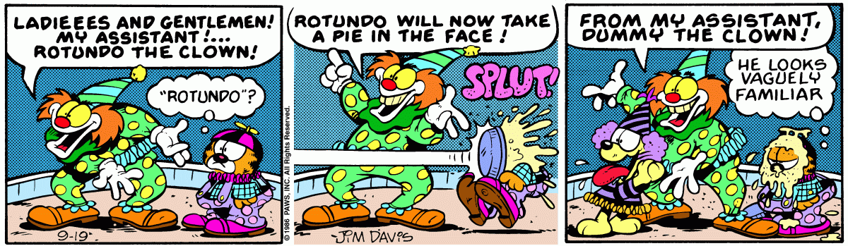 Garfield, September 19, 1986