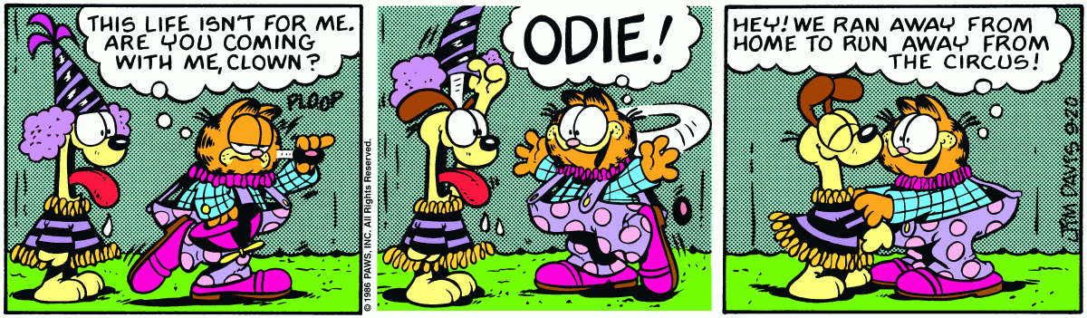 Garfield, September 20, 1986
