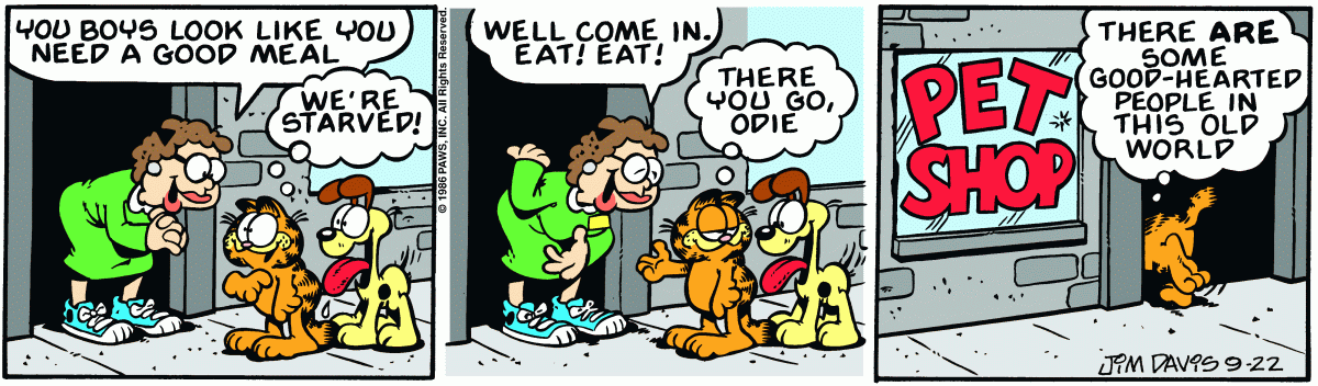 Garfield, September 22, 1986