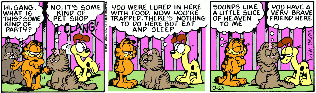 Garfield, September 23, 1986