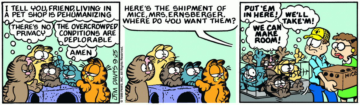 Garfield, September 25, 1986