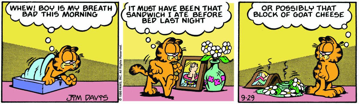 Garfield, September 29, 1986