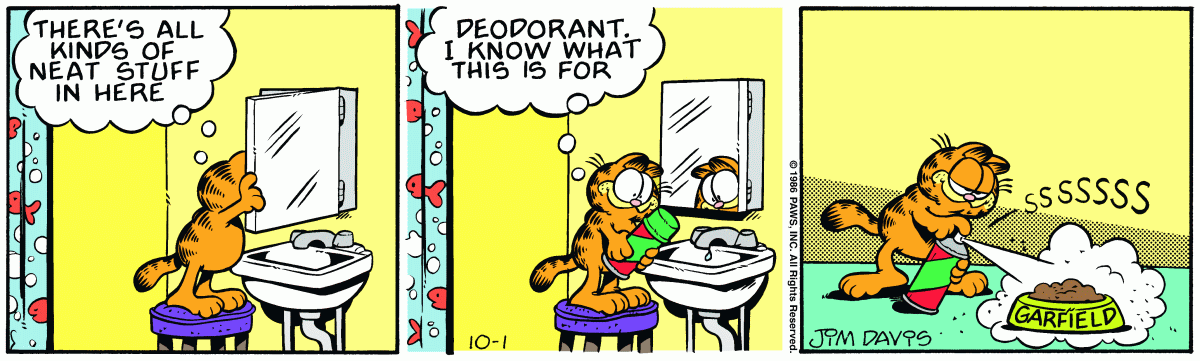 Garfield, October 1, 1986