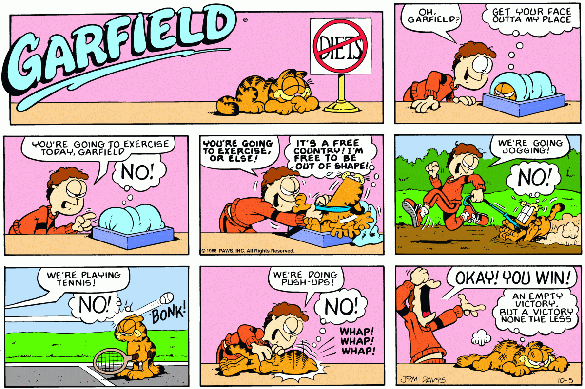 Garfield, October 5, 1986