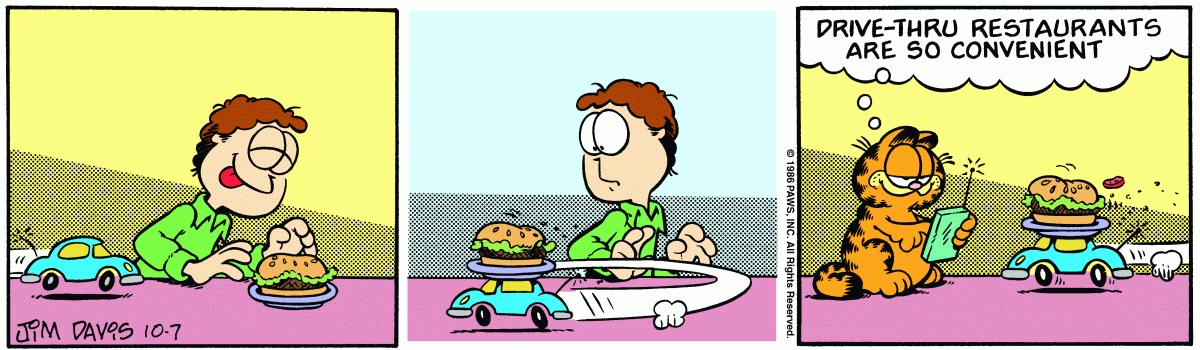 Garfield, October 7, 1986
