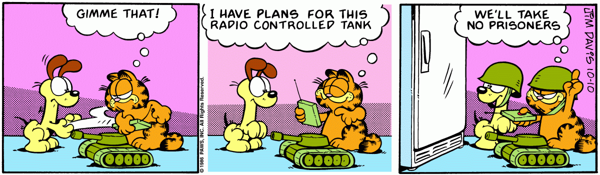 Garfield, October 10, 1986