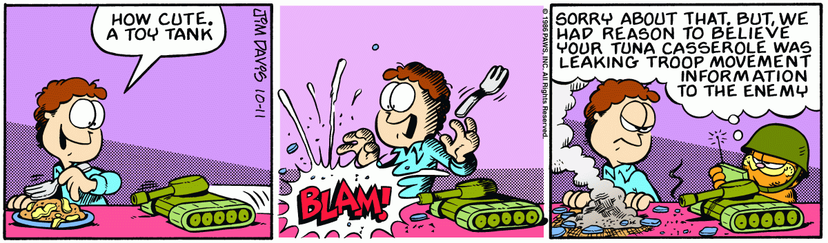 Garfield, October 11, 1986