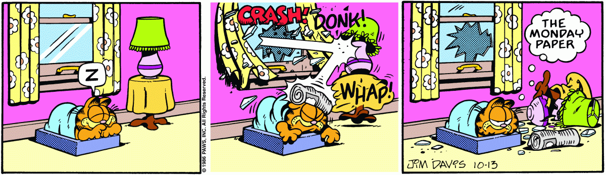 Garfield, October 13, 1986