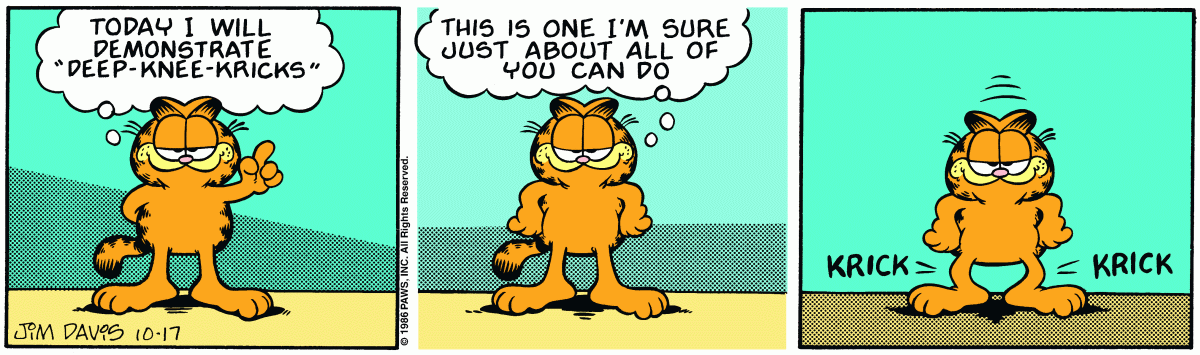 Garfield, October 17, 1986