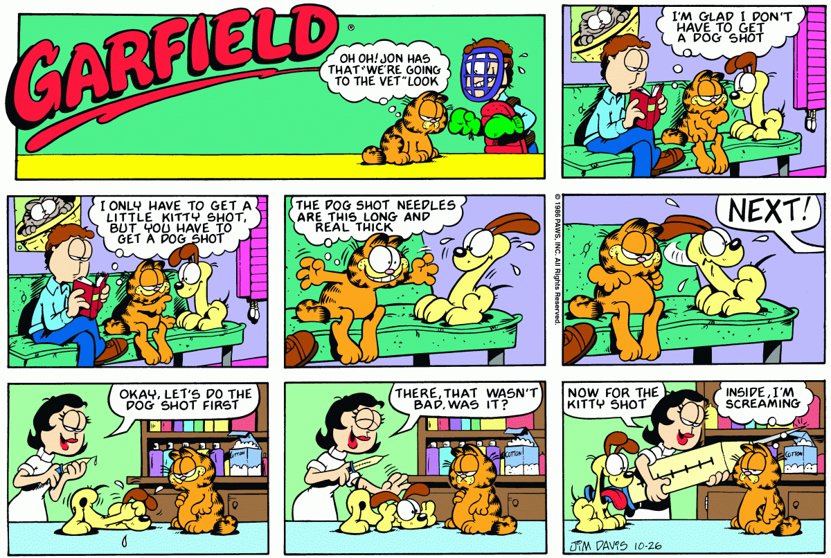 Garfield, October 26, 1986