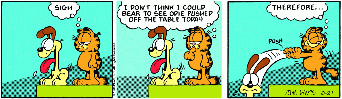 Garfield, October 27, 1986