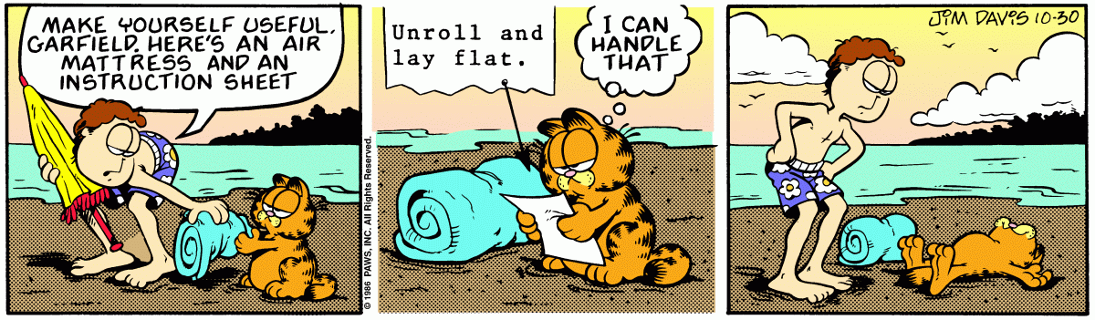 Garfield, October 30, 1986