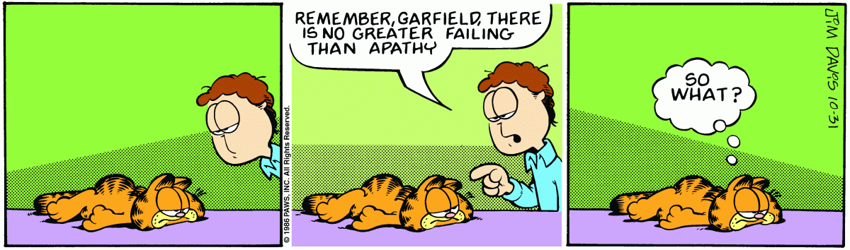 Garfield, October 31, 1986