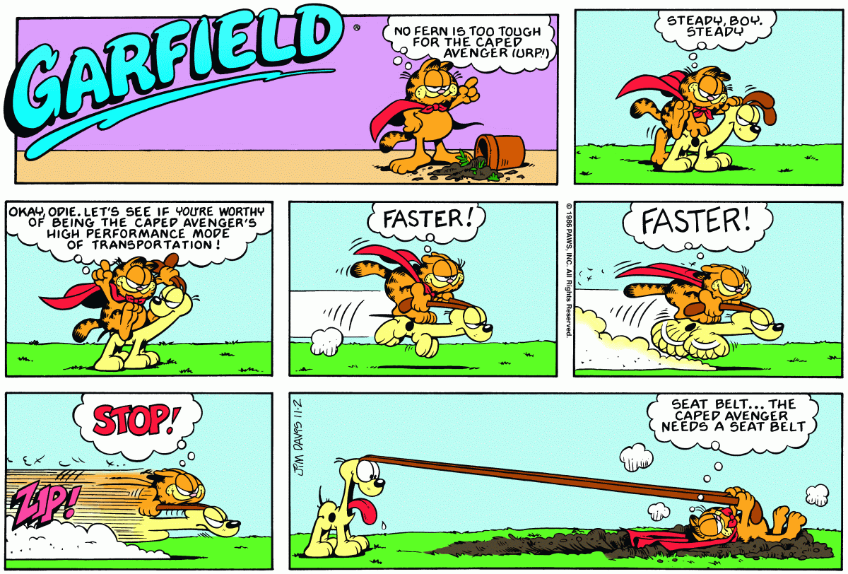 Garfield, November 2, 1986