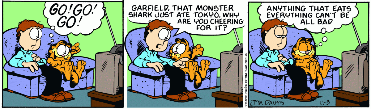 Garfield, November 3, 1986