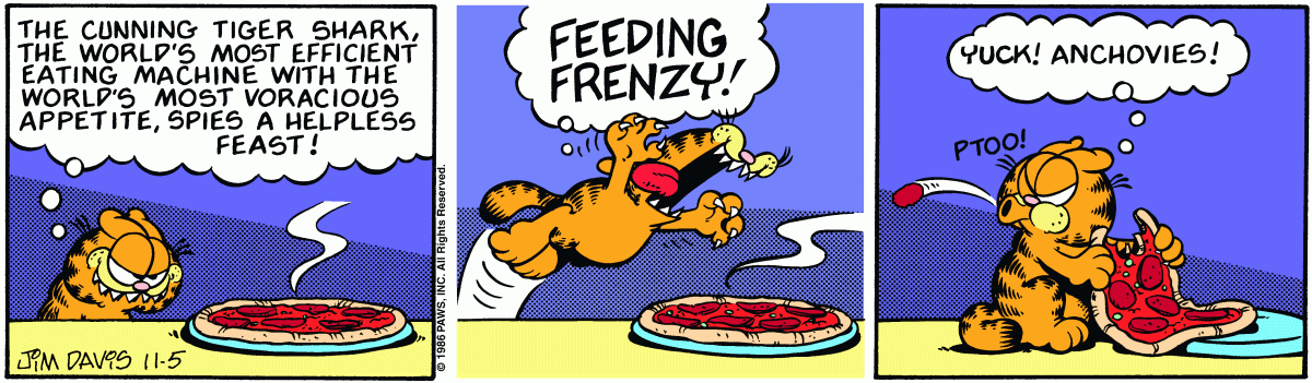 Garfield, November 5, 1986