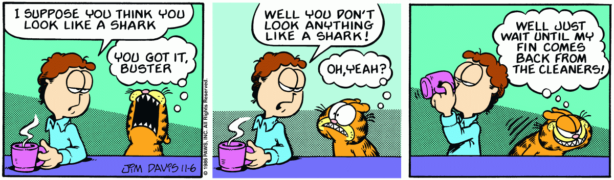 Garfield, November 6, 1986