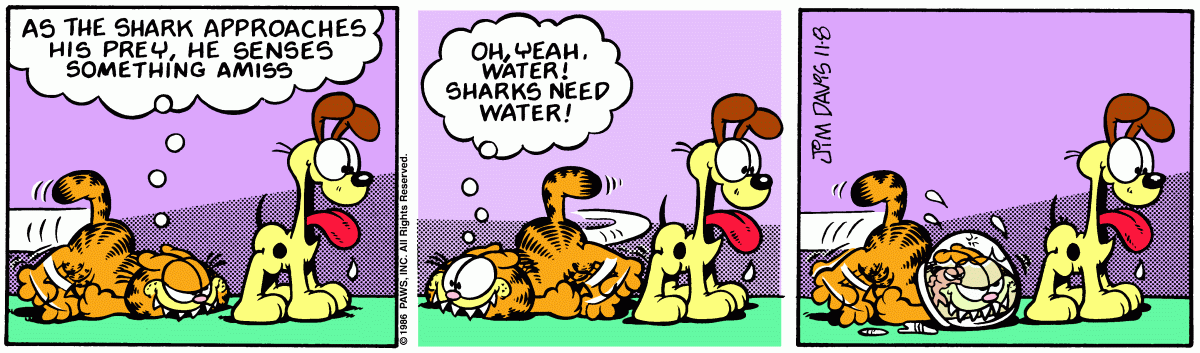 Garfield, November 8, 1986