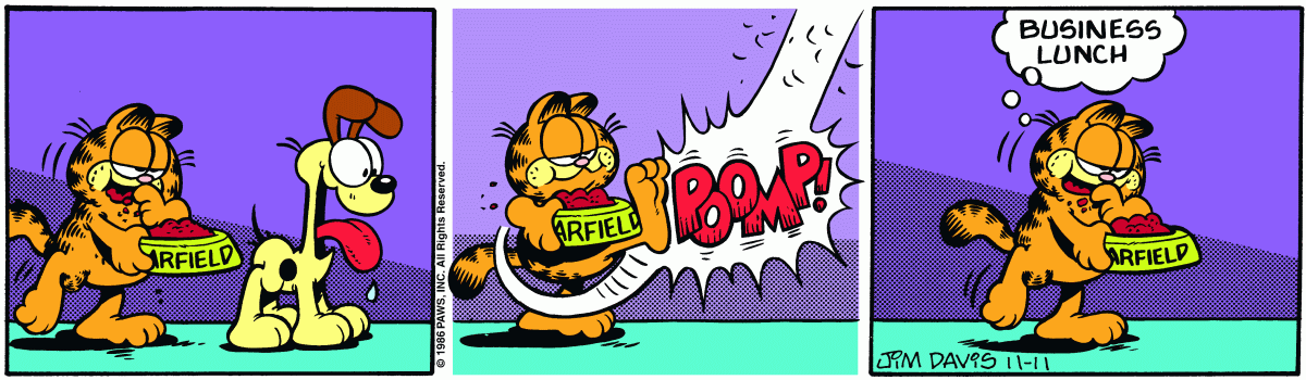 Garfield, November 11, 1986