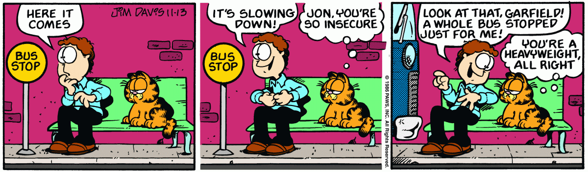 Garfield, November 13, 1986