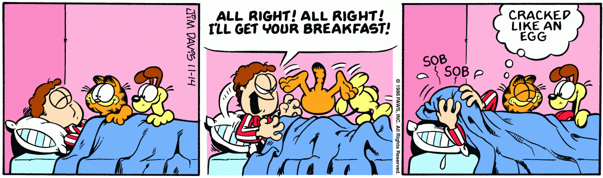 Garfield, November 14, 1986