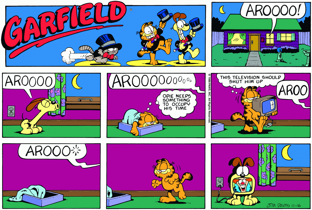 Garfield, November 16, 1986