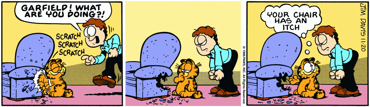 Garfield, November 20, 1986