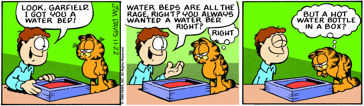 Garfield, November 22, 1986