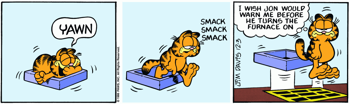 Garfield, December 3, 1986