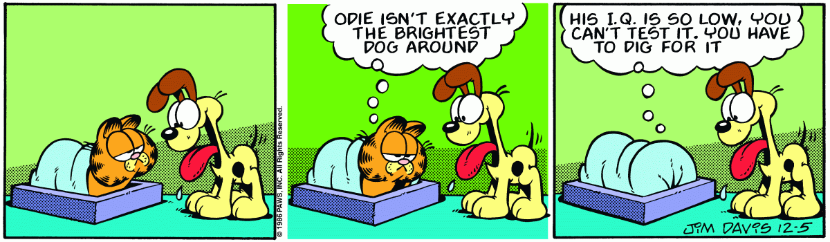 Garfield, December 5, 1986
