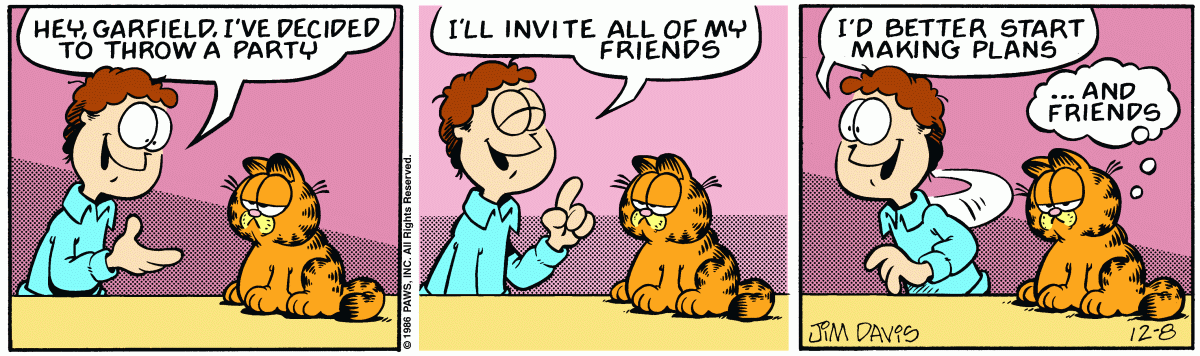 Garfield, December 8, 1986