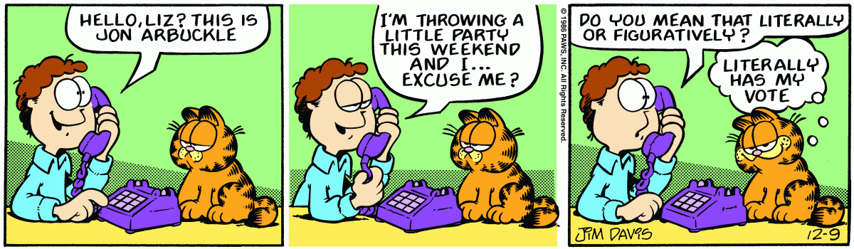 Garfield, December 9, 1986