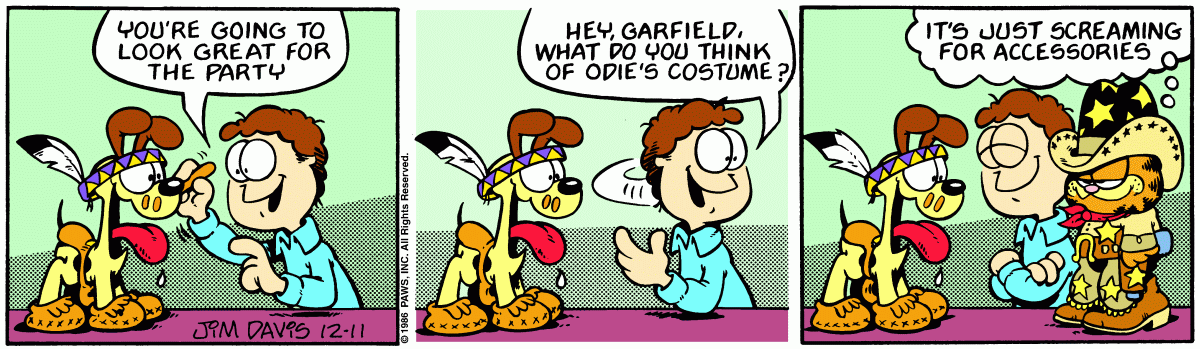 Garfield, December 11, 1986