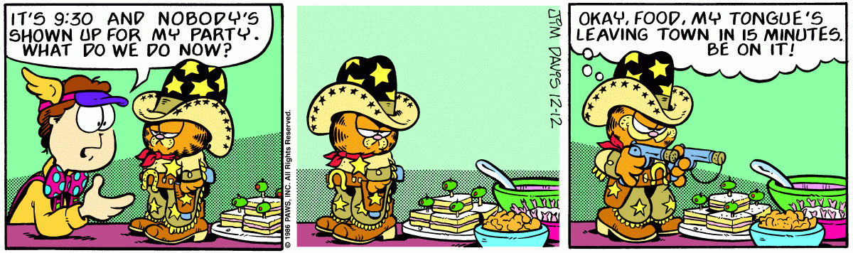Garfield, December 12, 1986