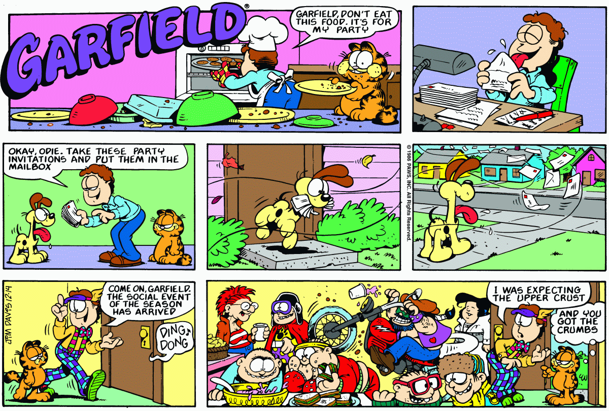 Garfield, December 14, 1986