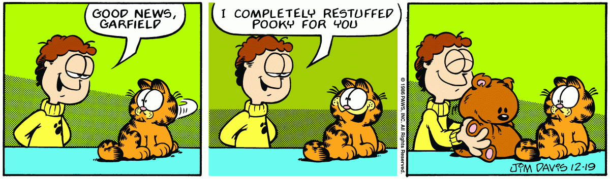 Garfield, December 19, 1986
