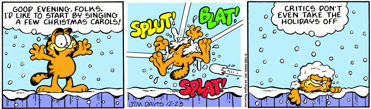Garfield, December 23, 1986
