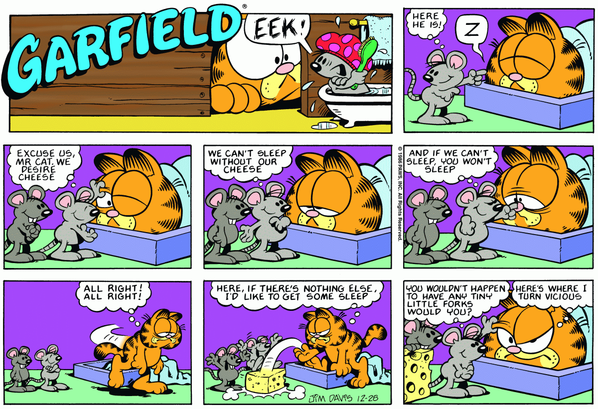 Garfield, December 28, 1986