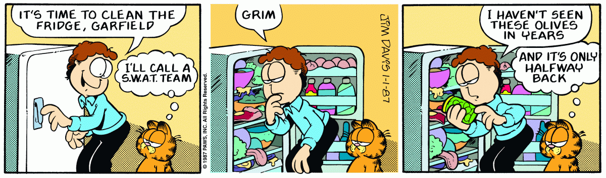 Garfield, January 1, 1987