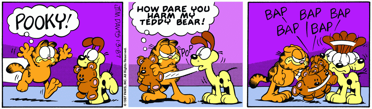 Garfield, January 3, 1987
