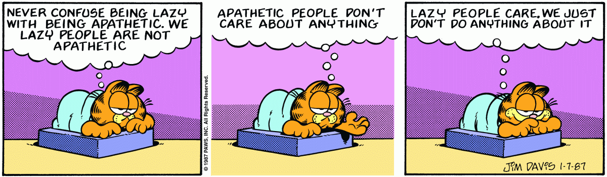 Garfield, January 7, 1987