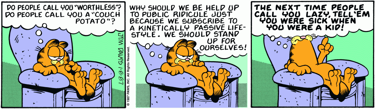 Garfield, January 8, 1987