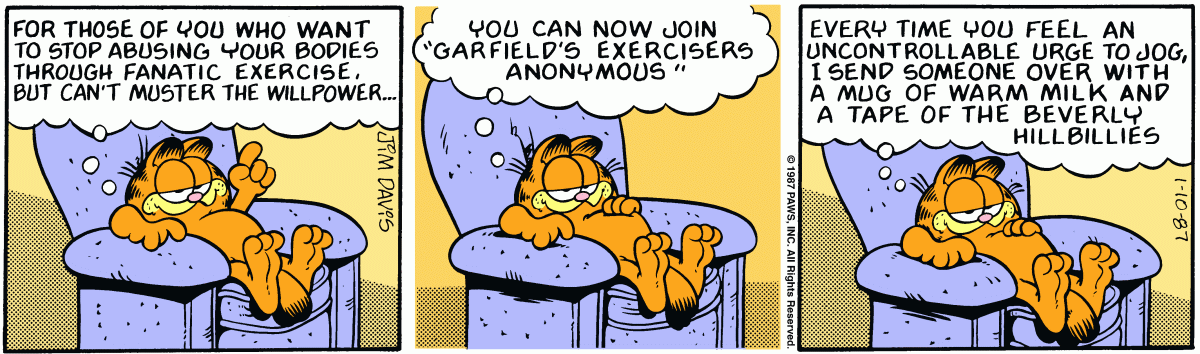Garfield, January 10, 1987