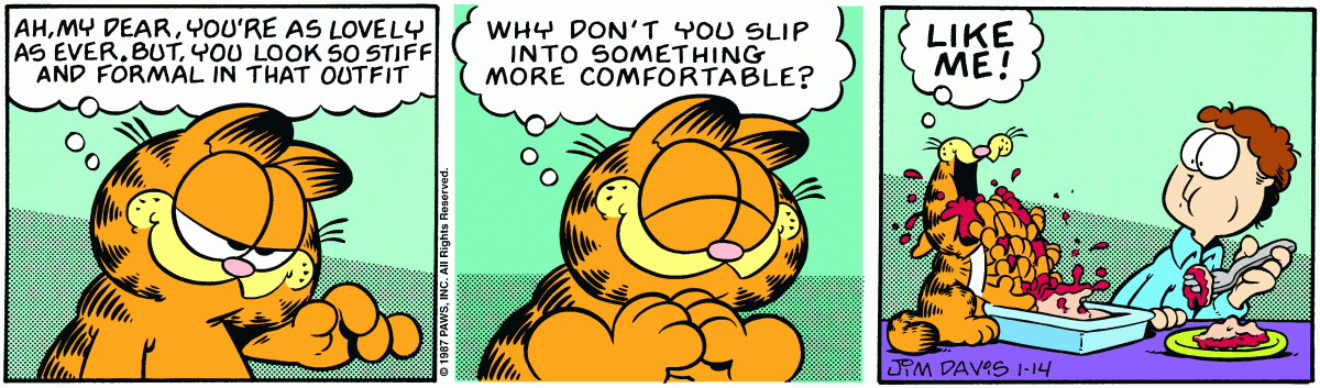 Garfield, January 14, 1987